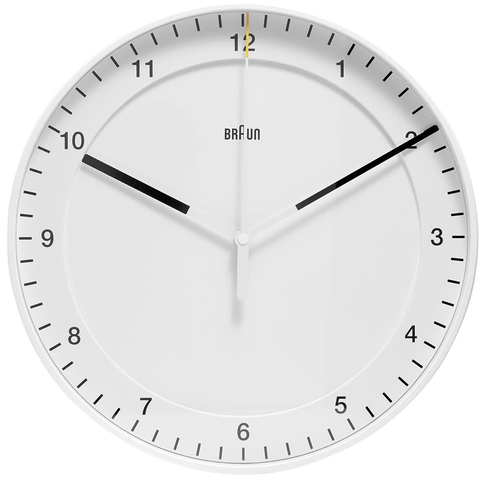 Braun 30cm Large Wall Clock White END. (US)