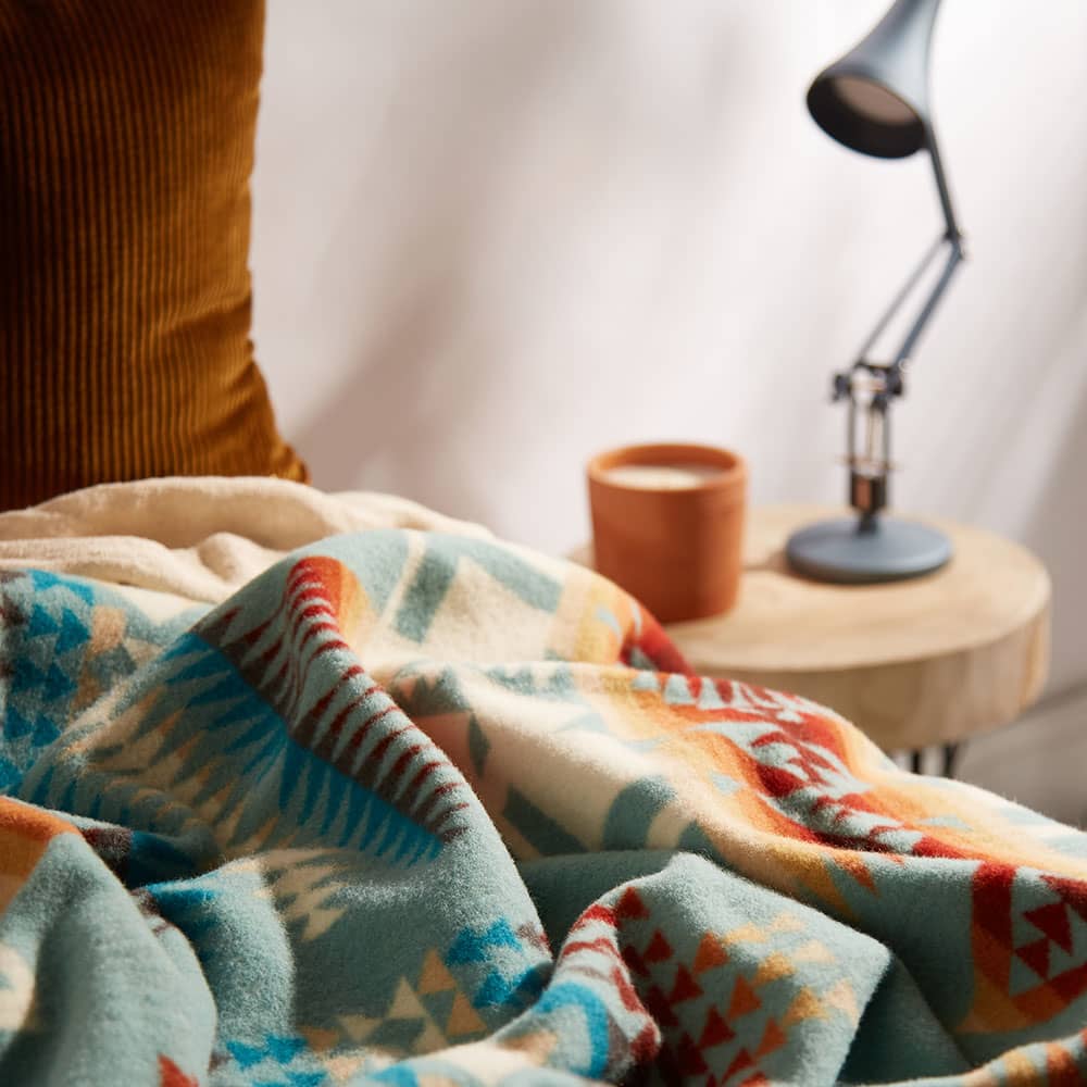 Pendleton Chief Joseph Blanket Aqua END. (CA)