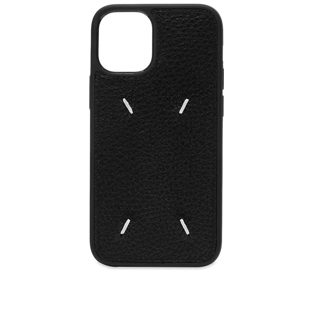 Maison Margiela Leather iPhone 12 Mini Case Black | END.