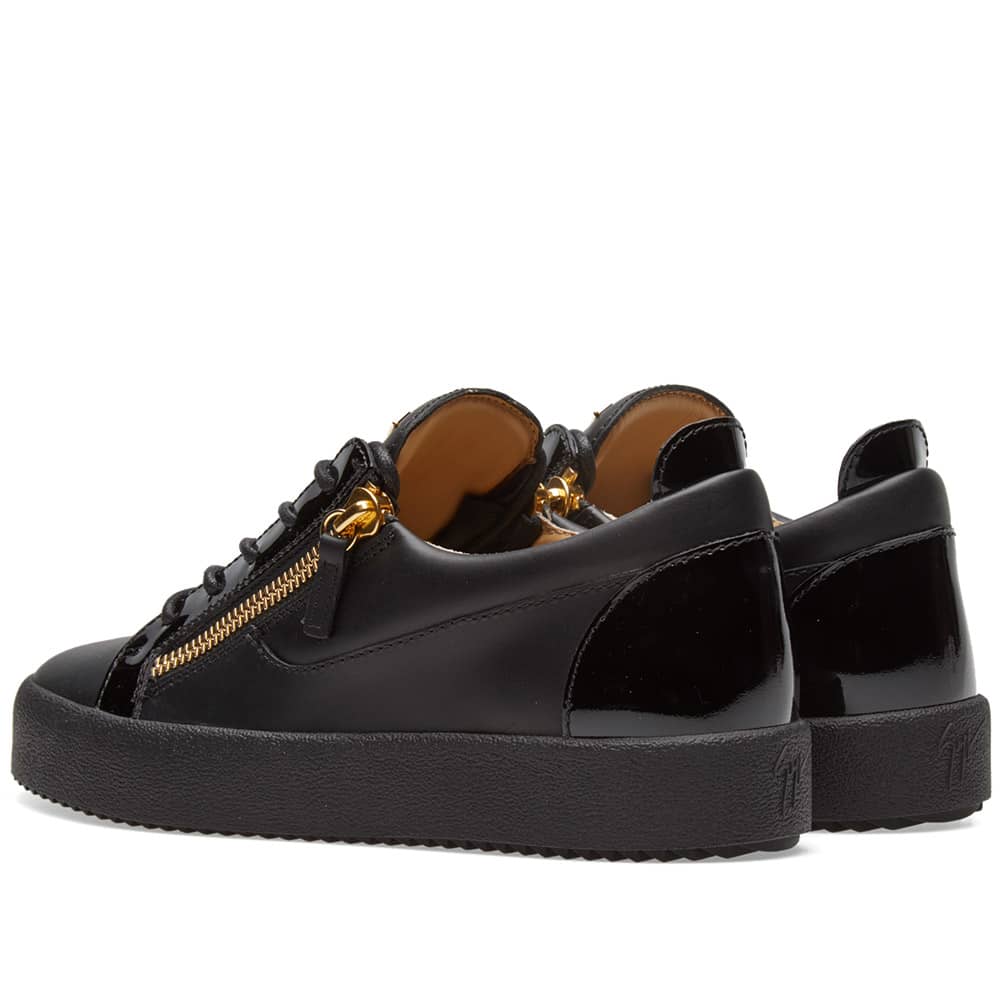 Giuseppe Zanotti Double Zip Low Sneaker Gold & Black | END. (AU)