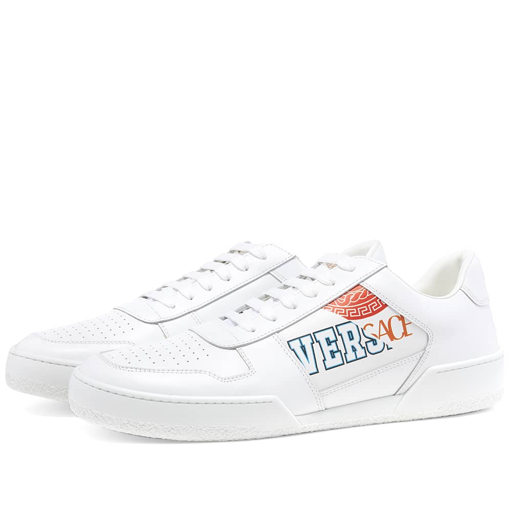 Versace Split Tennis Sneaker White & Multi END. (US)