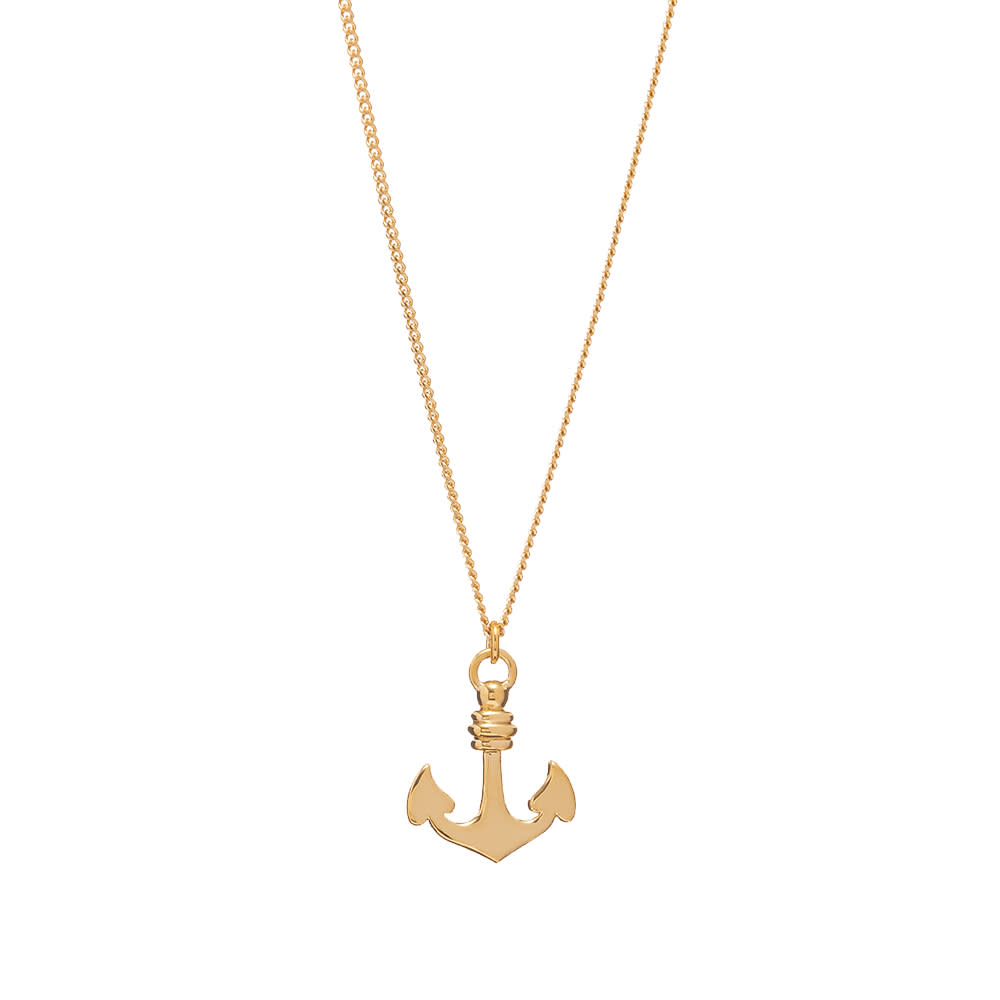 A.P.C. Marine Anchor Necklace Gold END.