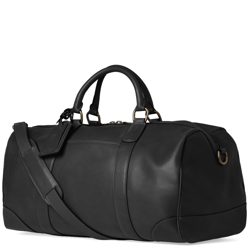 polo ralph lauren leather duffle bag