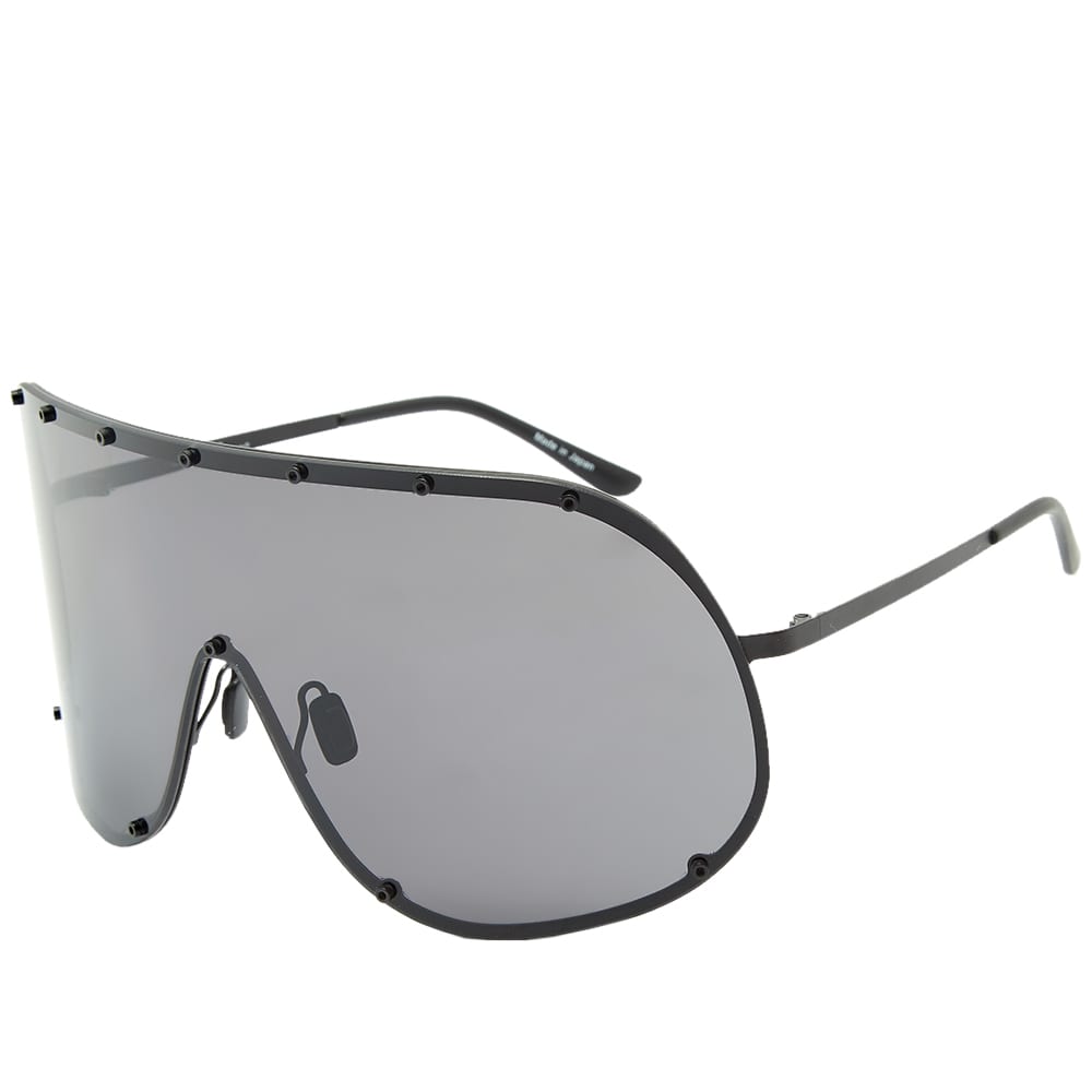 Rick Owens Shield Sunglasses Black & Black END. (AU)