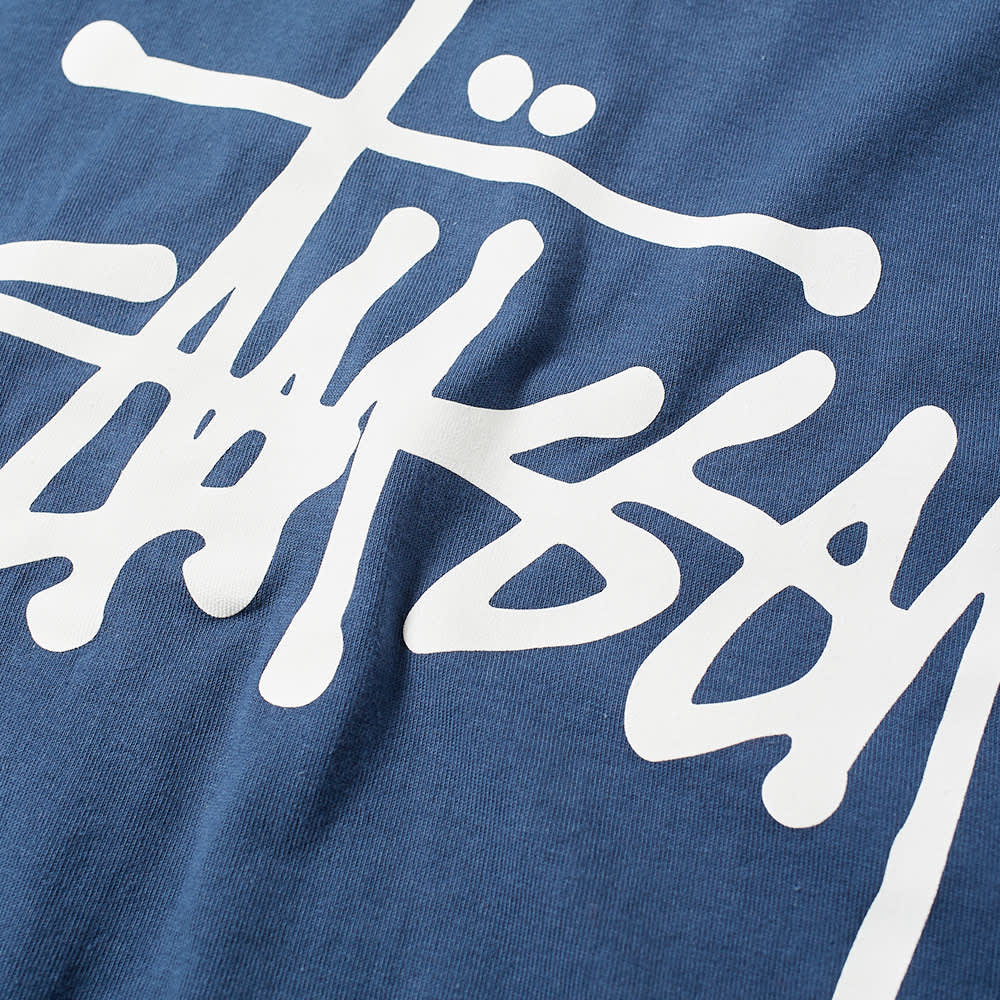 stussy basic tee navy
