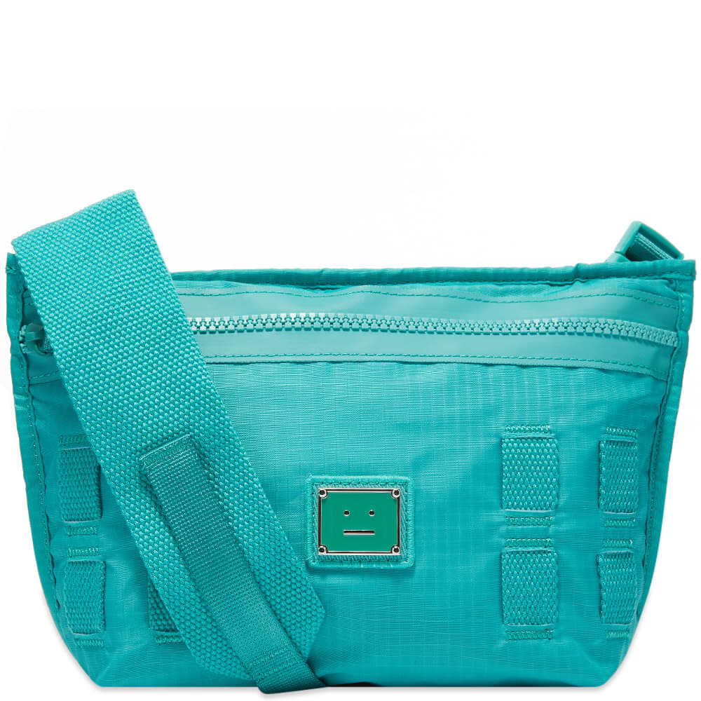 Acne Studios Agios Plaque Face Cross Body Bag Jade Green | END. (AU)