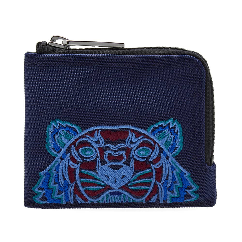 Kenzo Tiger Zip Wallet Navy & Burgundy END.