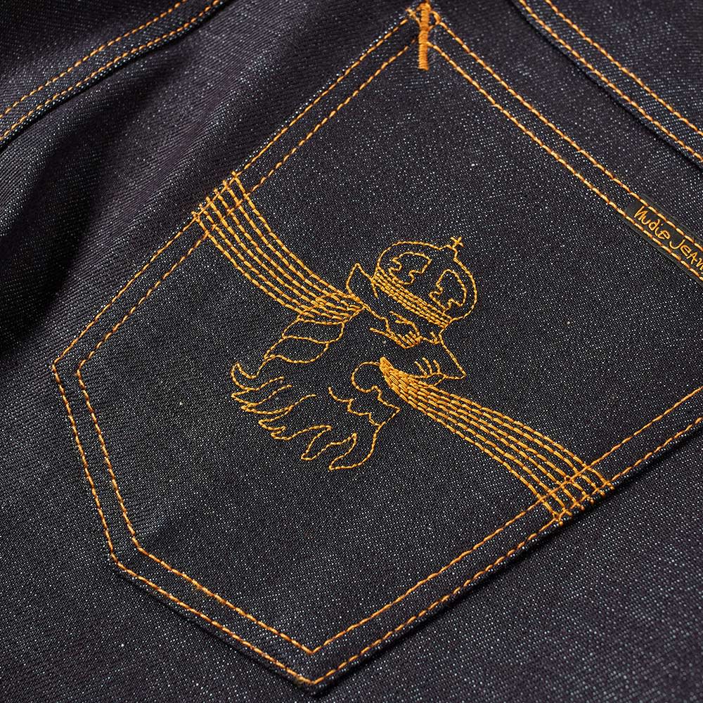 nudie jeans tilted tor dry royal embo