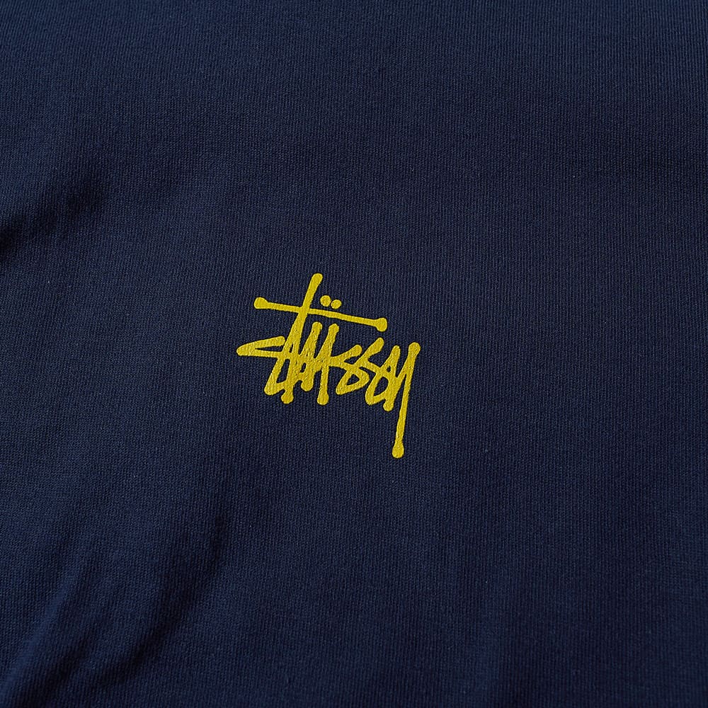 stussy basic tee navy