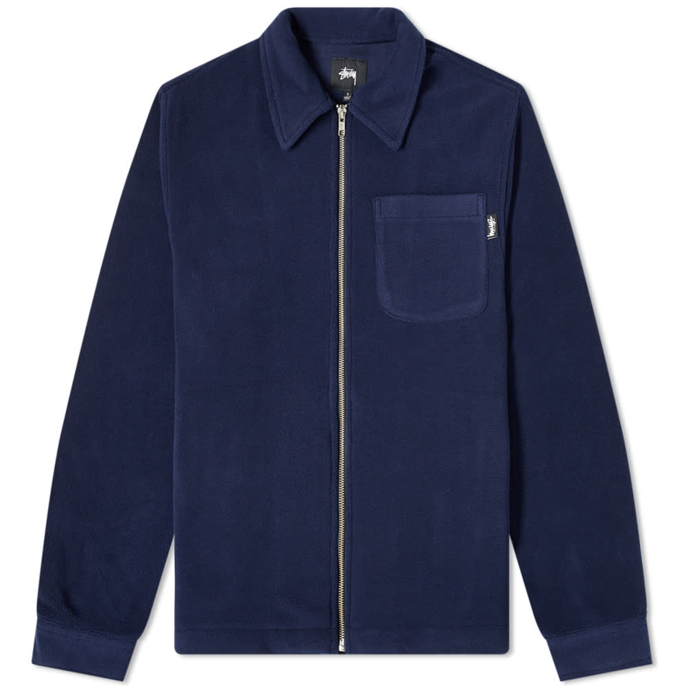 polar zip pique shirt