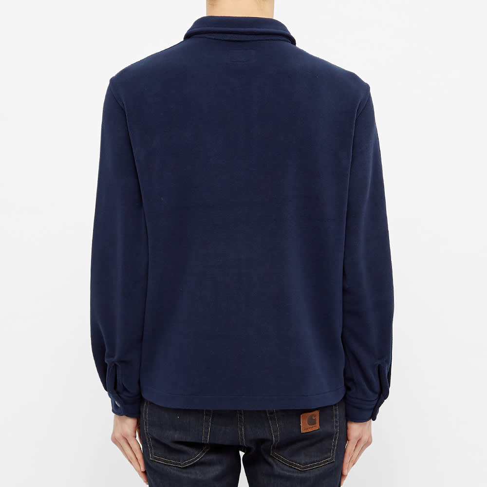 stussy polar fleece zip up shirt