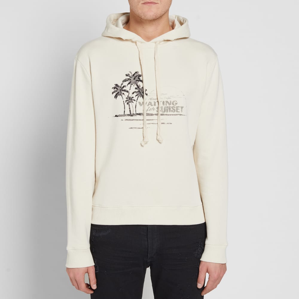 Saint laurent palm tree hoodie clearance