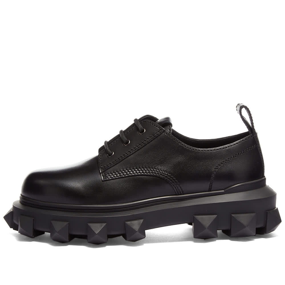 Valentino Oversize Roman Stud Derby Sneaker - Black