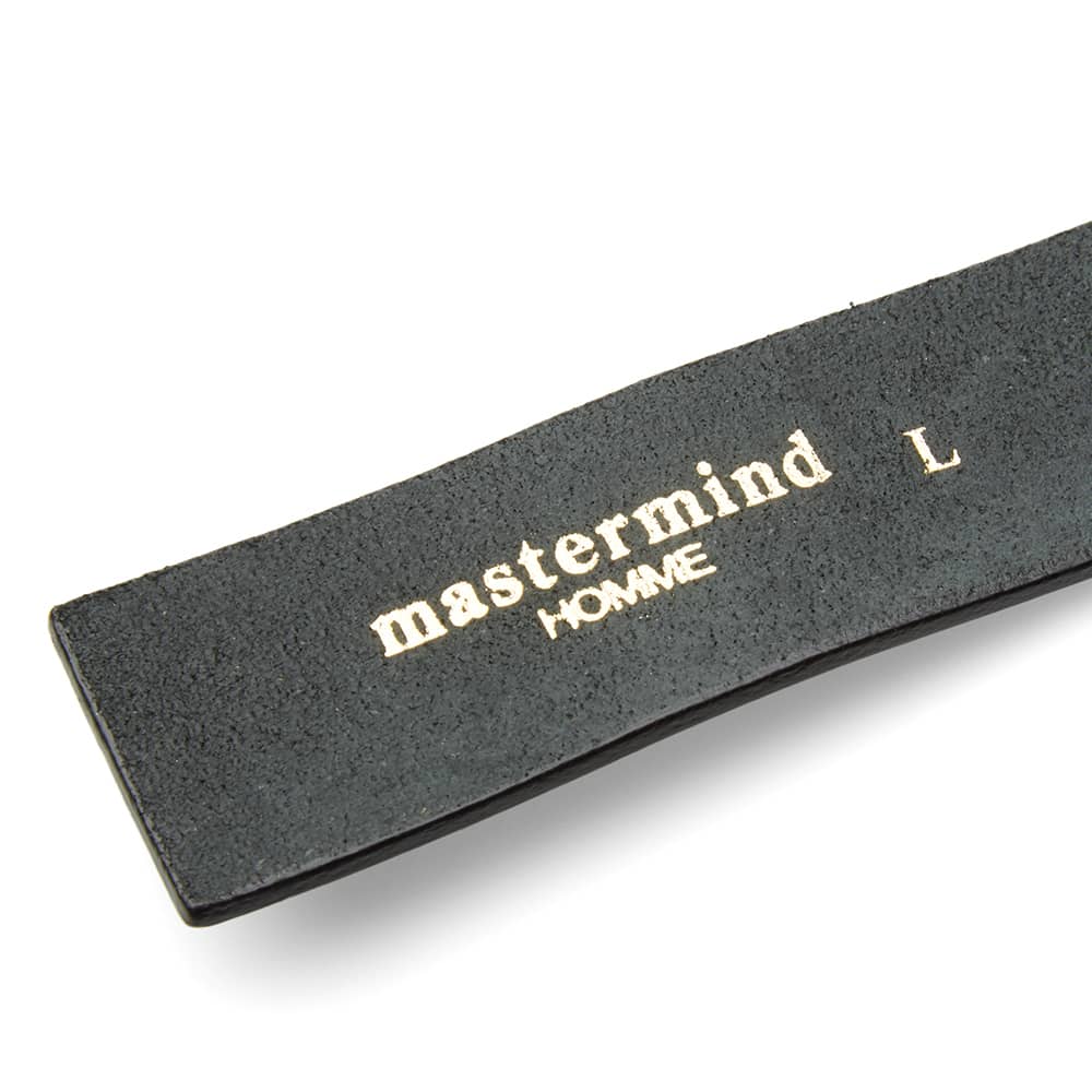 Mastermind Japan Leather Belt Black END. (US)