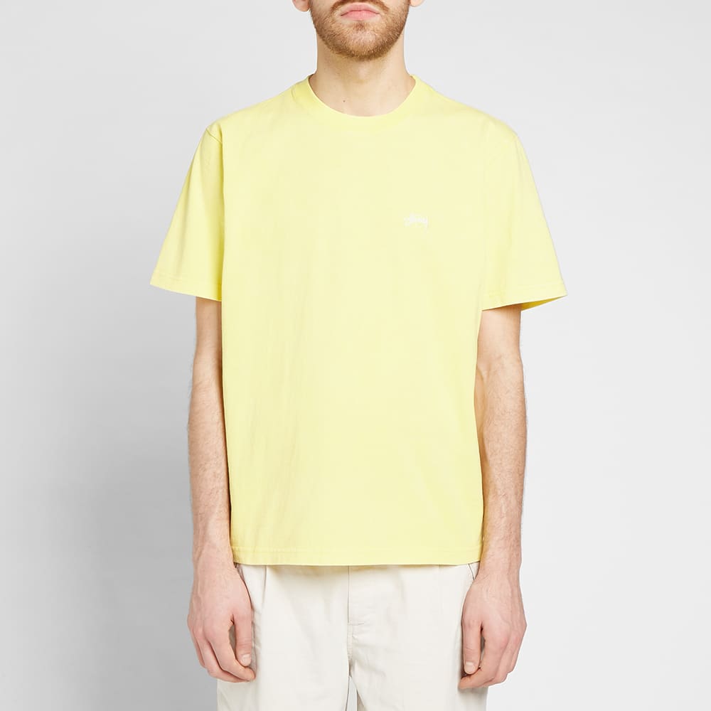 Stussy Stock Crew Tee Yellow | END. (US)