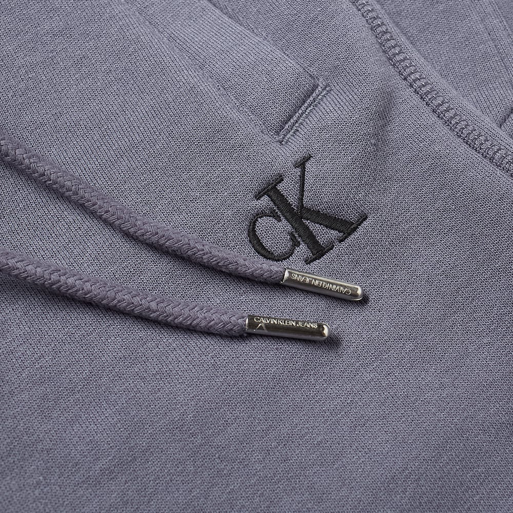 calvin klein chest monogram collar logo