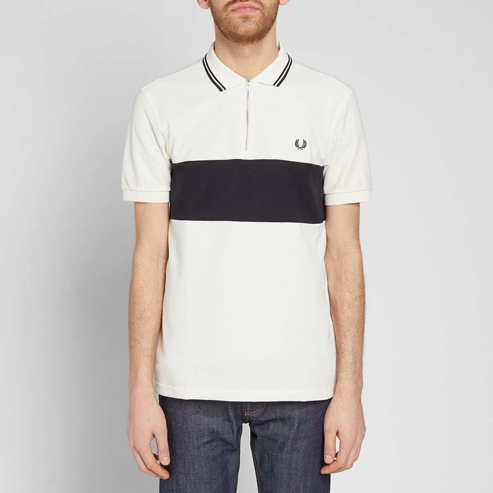 Fred perry panelled pique polo clearance