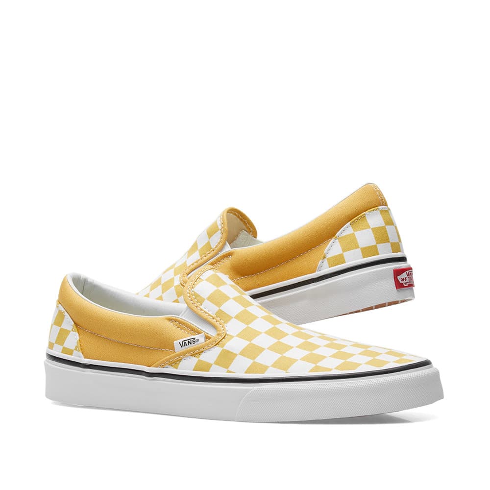 vans slip on ochre