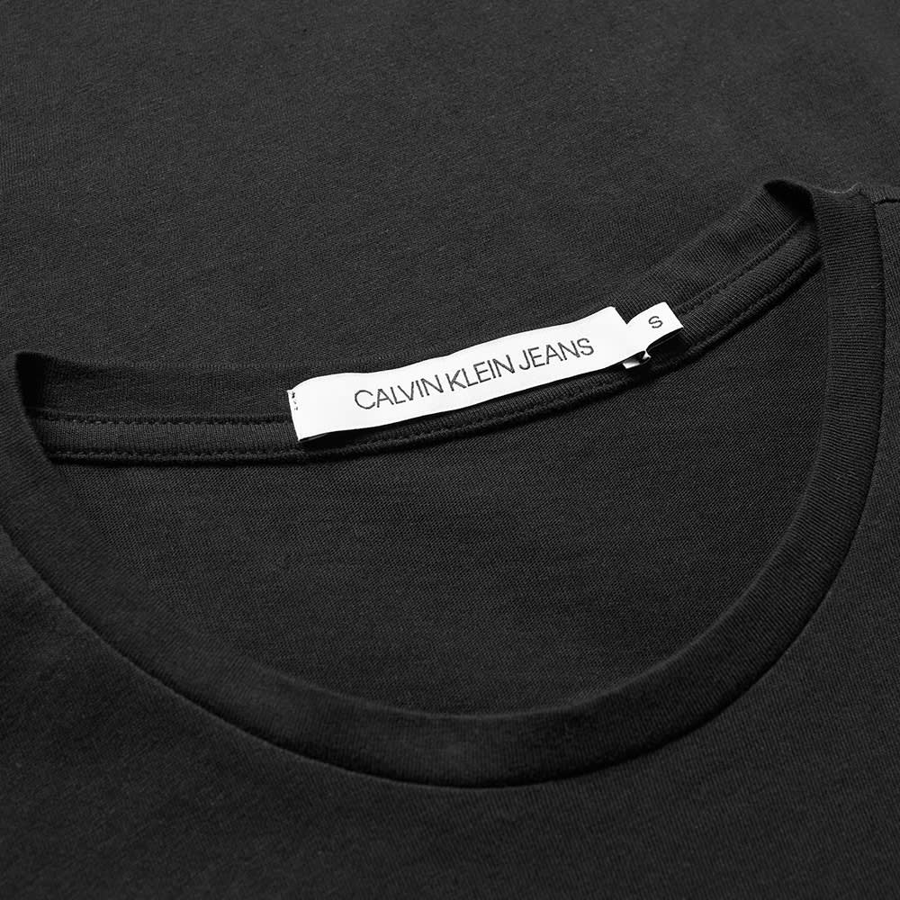 calvin klein chest monogram collar logo