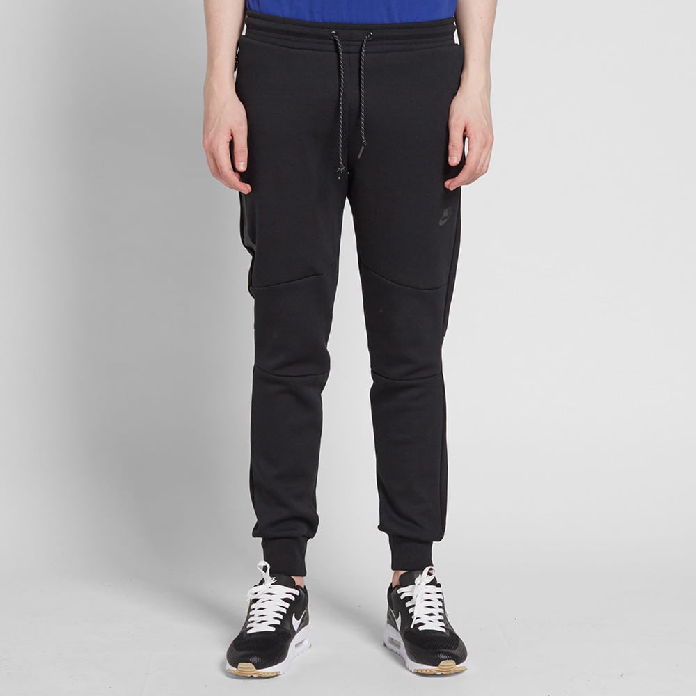nike tech fleece pants black medium