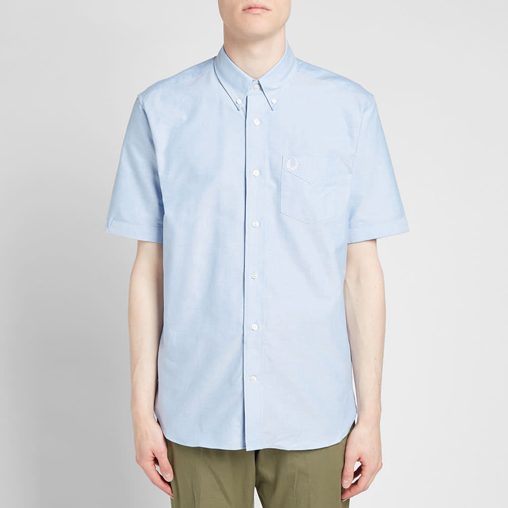 fred perry short sleeve button down