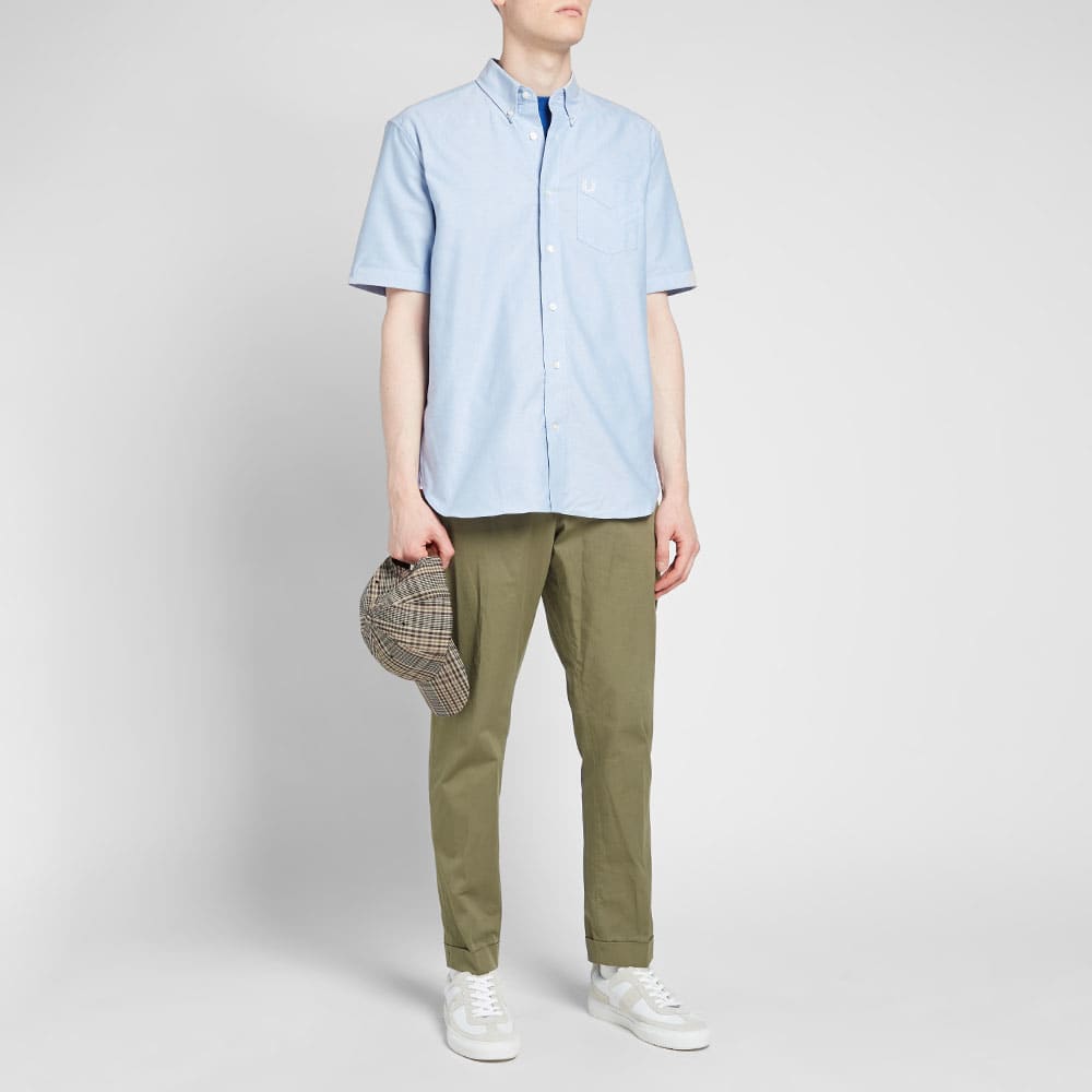 fred perry short sleeve button down