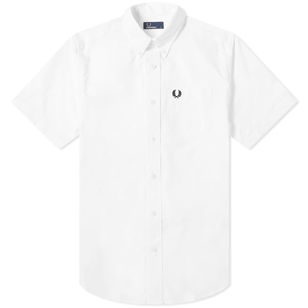 fred perry short sleeve button down