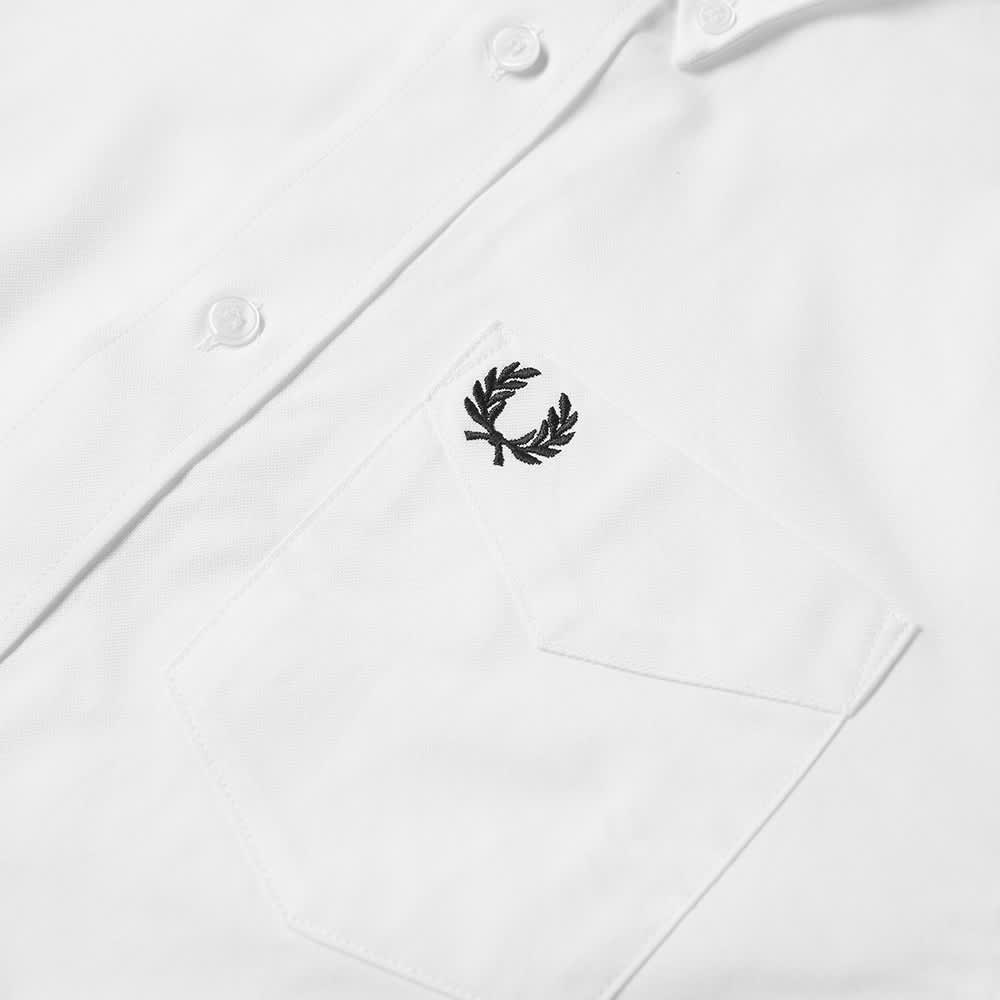 fred perry short sleeve button down