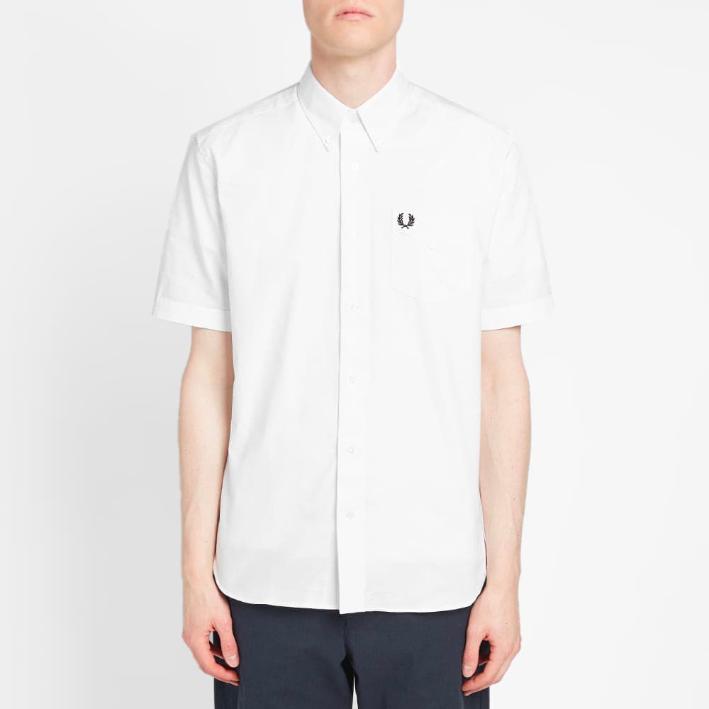 fred perry short sleeve button down