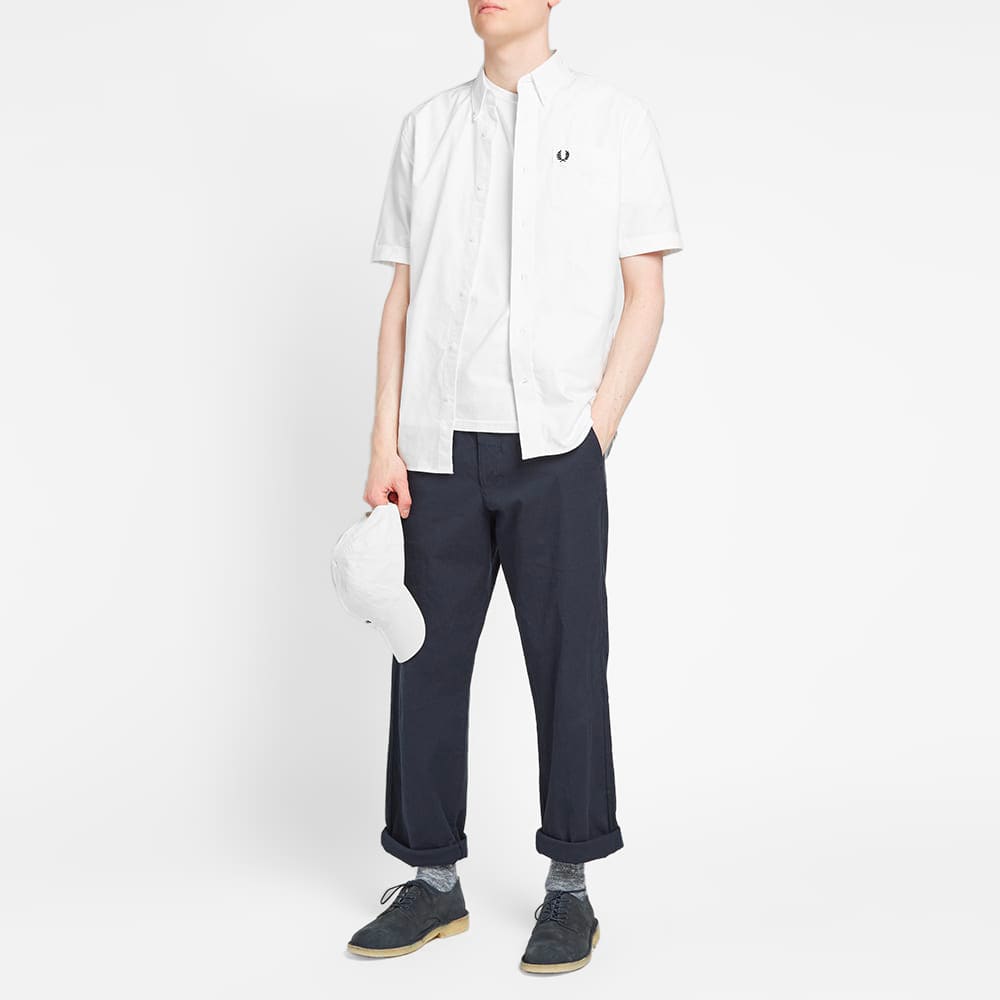 fred perry short sleeve button down
