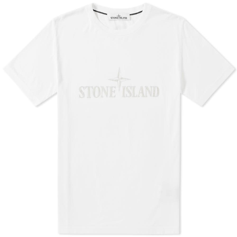 Stone Island Institutional Print Tee White END. (BE)