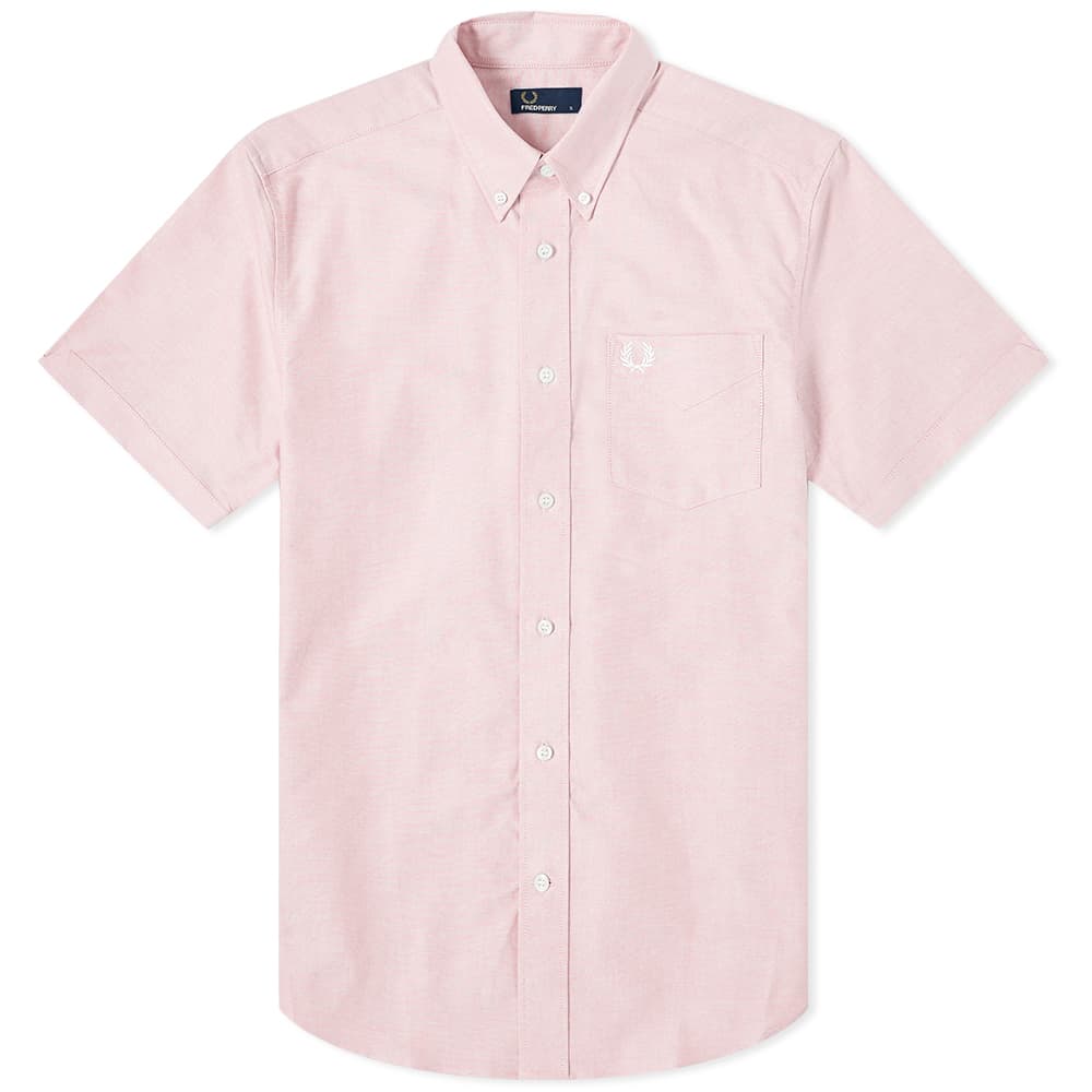 fred perry short sleeve button down