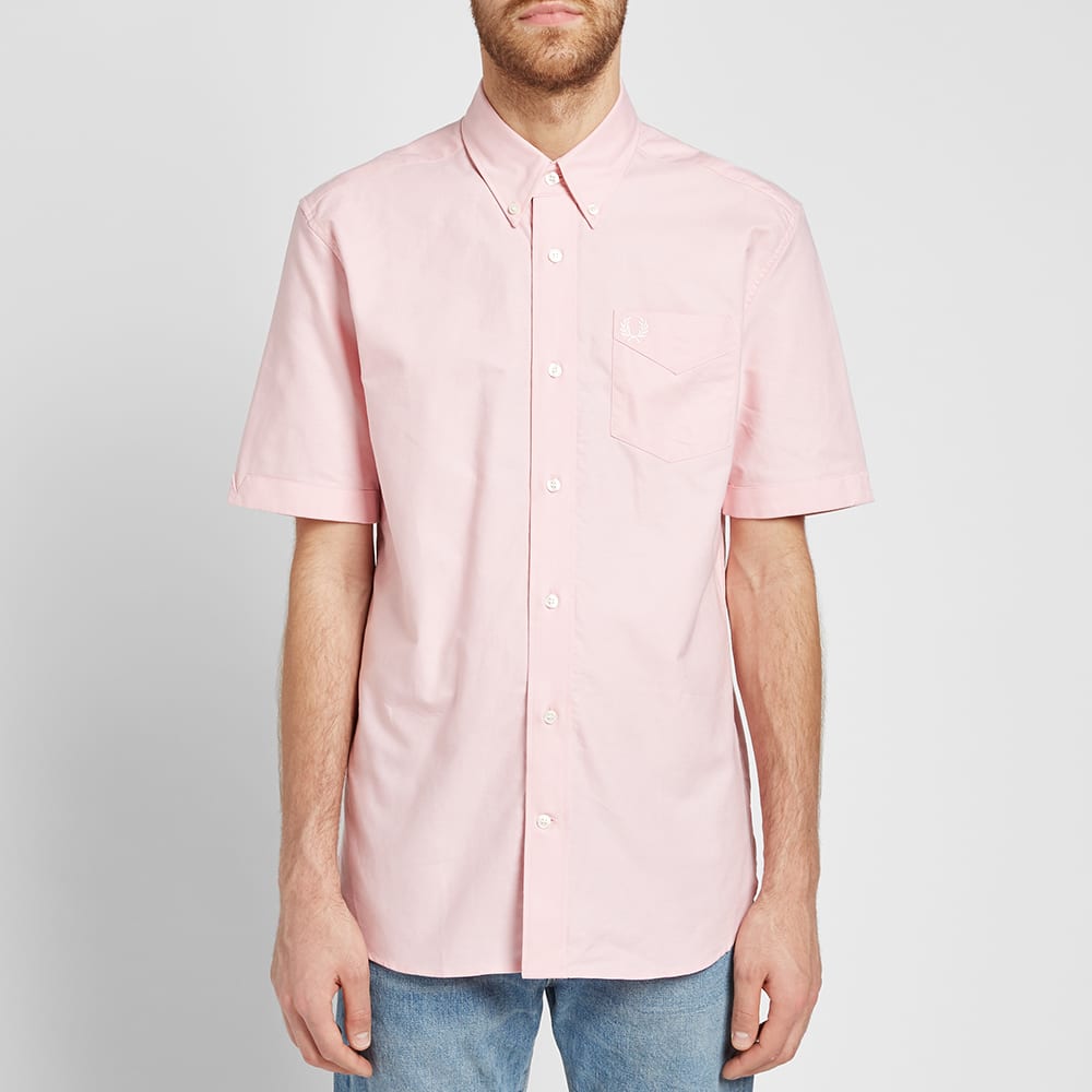 fred perry short sleeve button down