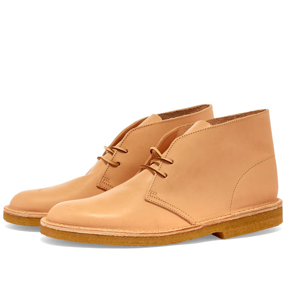 clarks desert boot tan leather