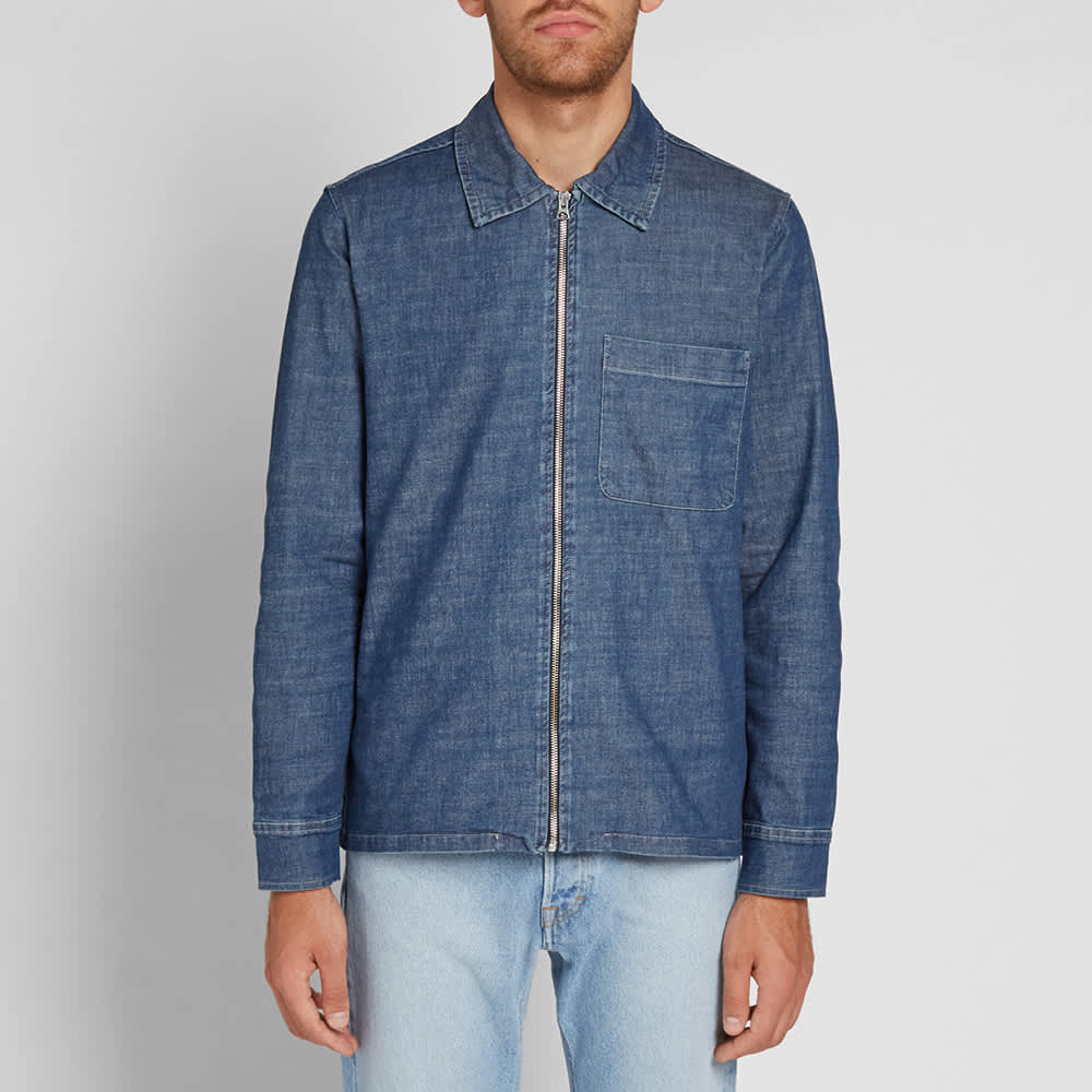 Our Legacy Drip Shirt Soft Blue Denim END. (Europe)