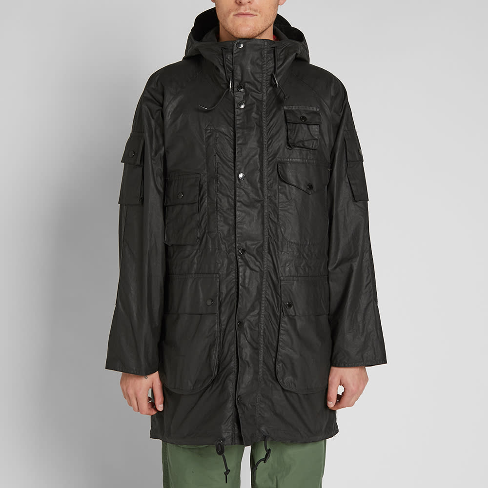 black barbour parka