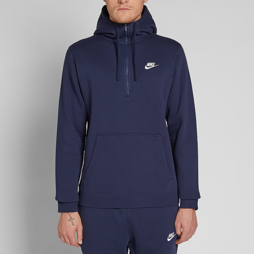 nike half zip with hood