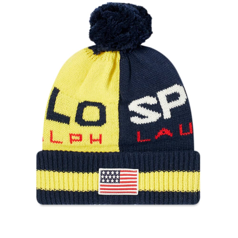 Polo Ralph Lauren Polo Sport Bobble Hat Yellow END. (US)
