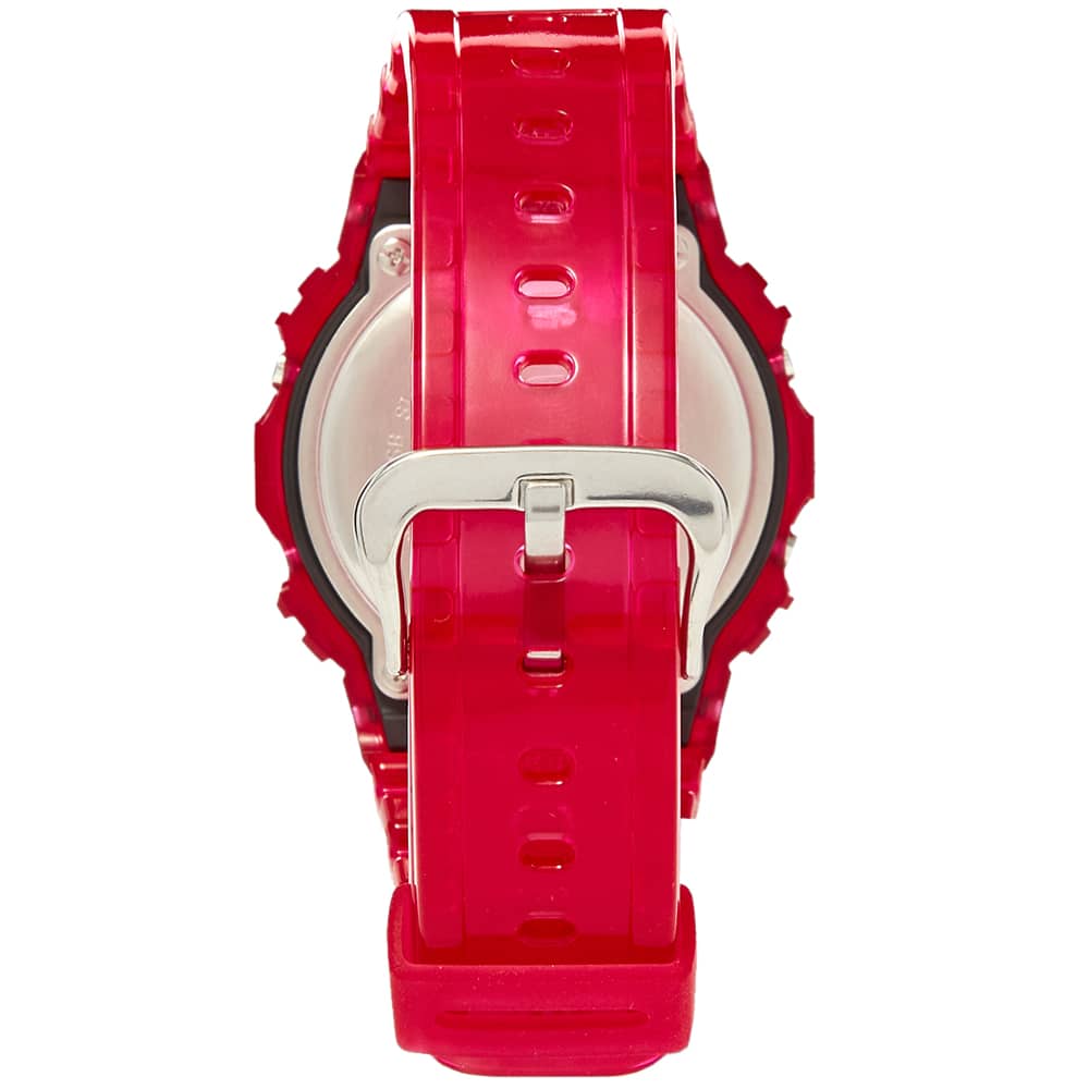 casio red watch