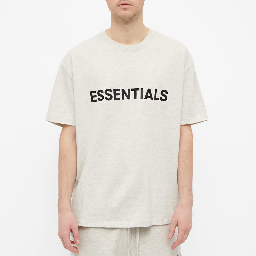 Fear of God ESSENTIALS Tee Light Heather Oatmeal END.