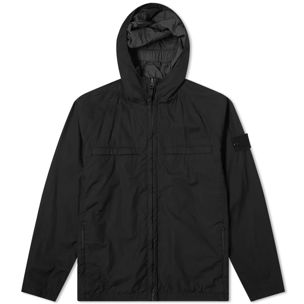 Stone Island Ghost Reversible Hooded Jacket Black END.