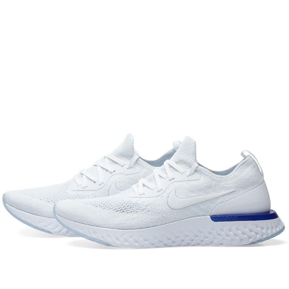 nike epic react all white