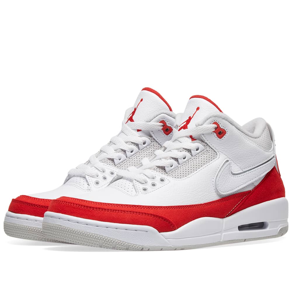 Air Jordan 3 Retro White, University Red & Grey | END. (KR)