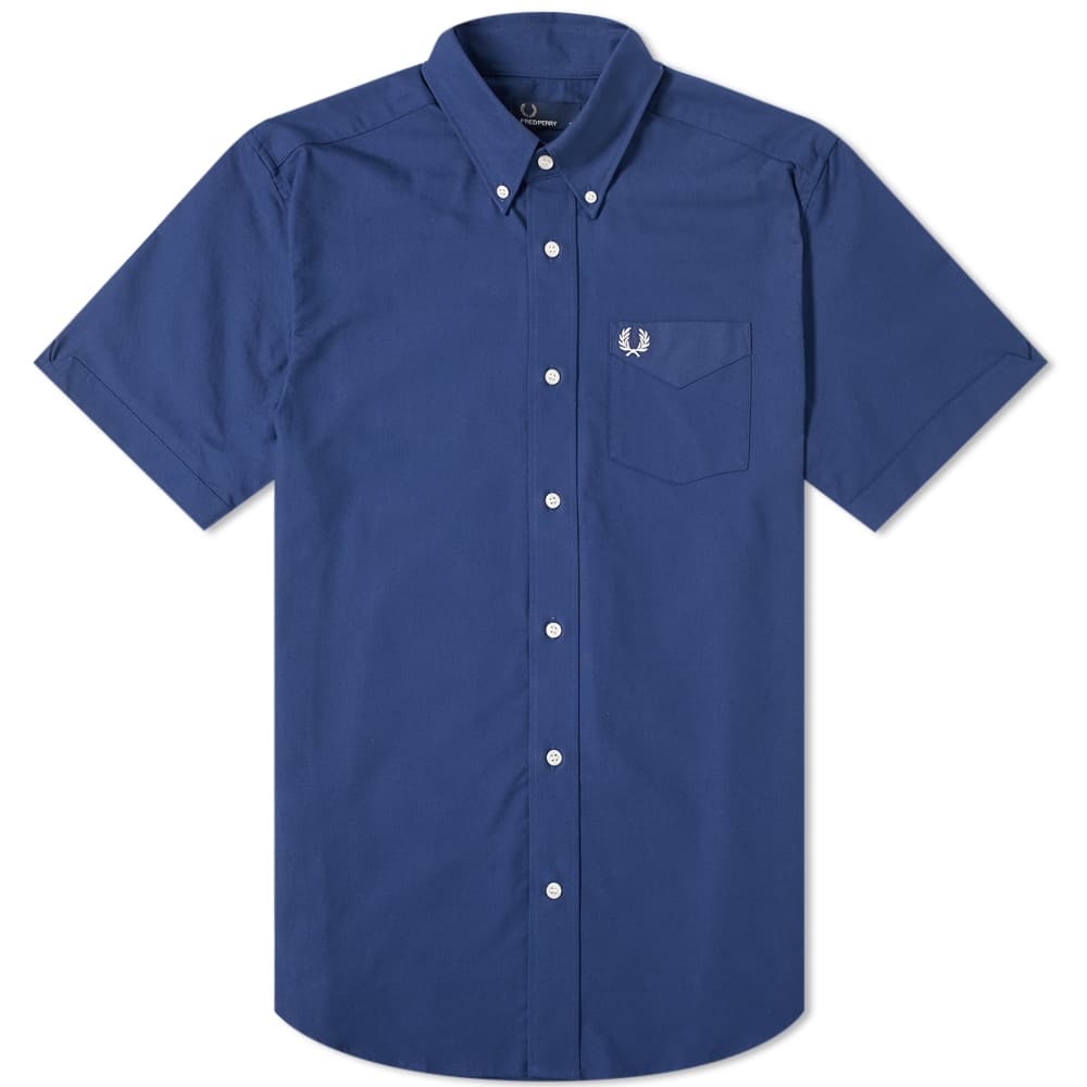 fred perry short sleeve button down
