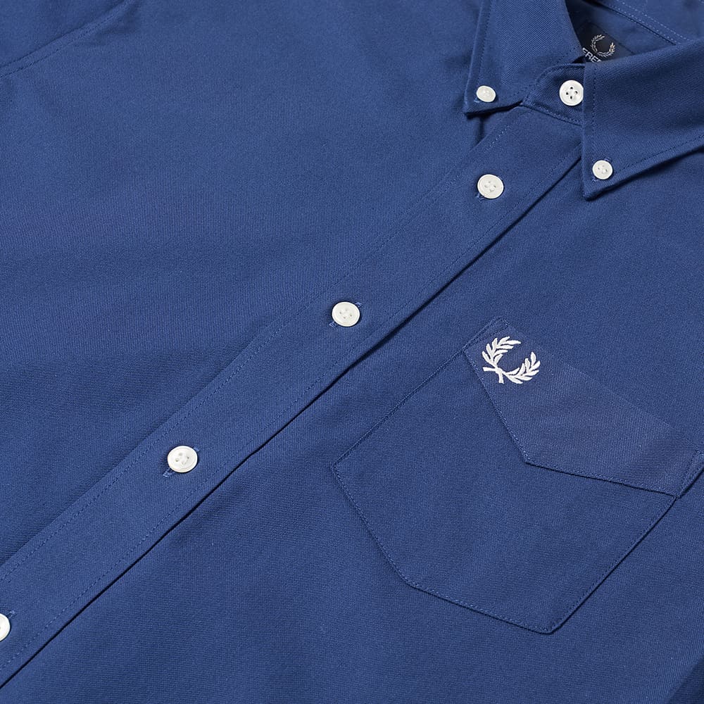 fred perry short sleeve button down