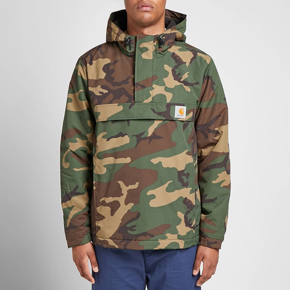 Carhartt WIP Nimbus Fleece Lined Pullover Jacket Camo Laurel END. (UK)