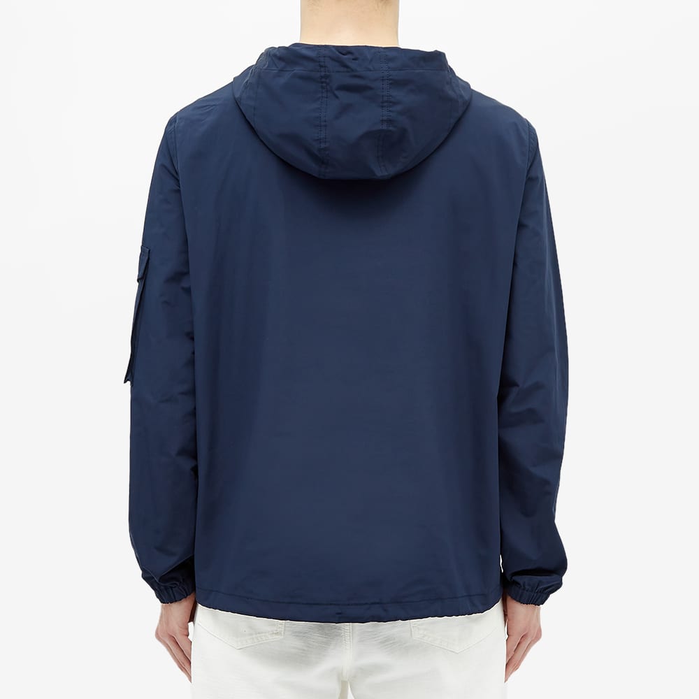 navy hooded parka