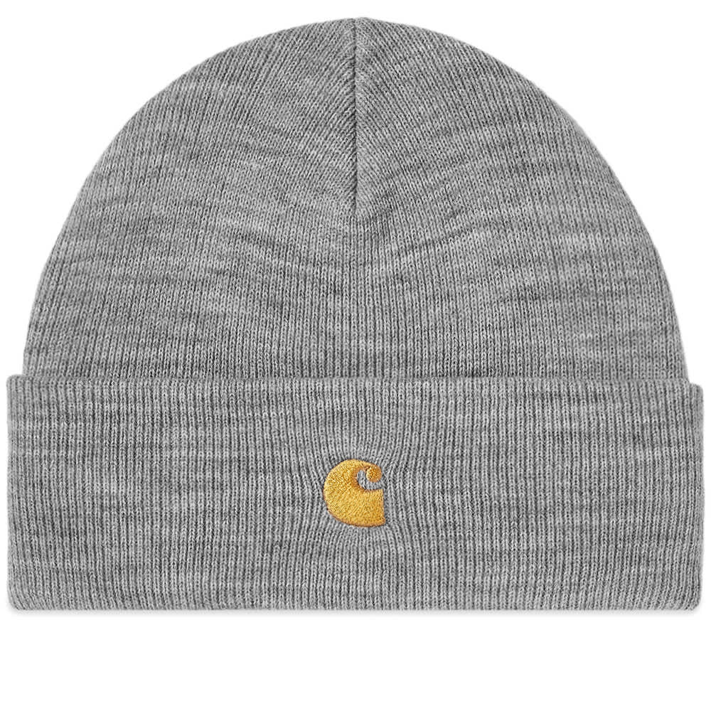 Carhartt WIP Chase Beanie Grey Heather & Gold END. (SG)