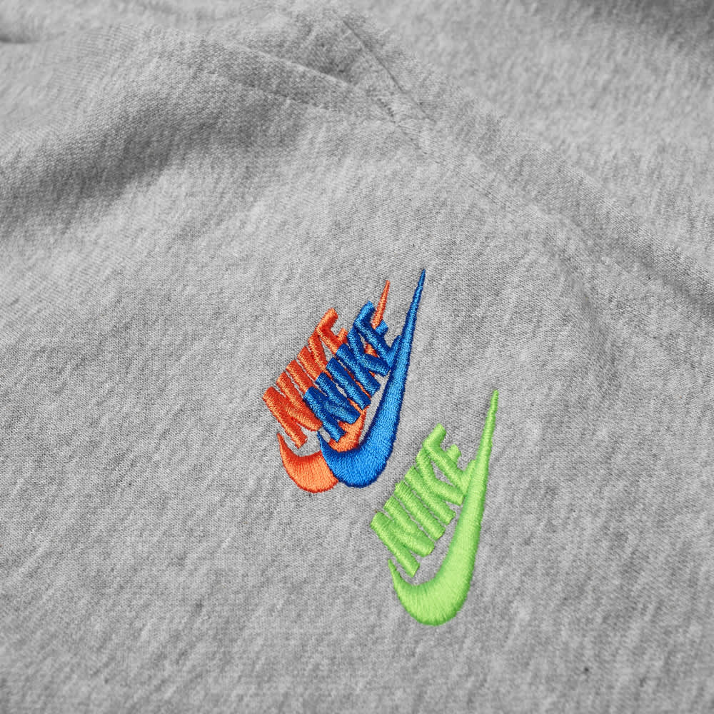 multicoloured nike shorts