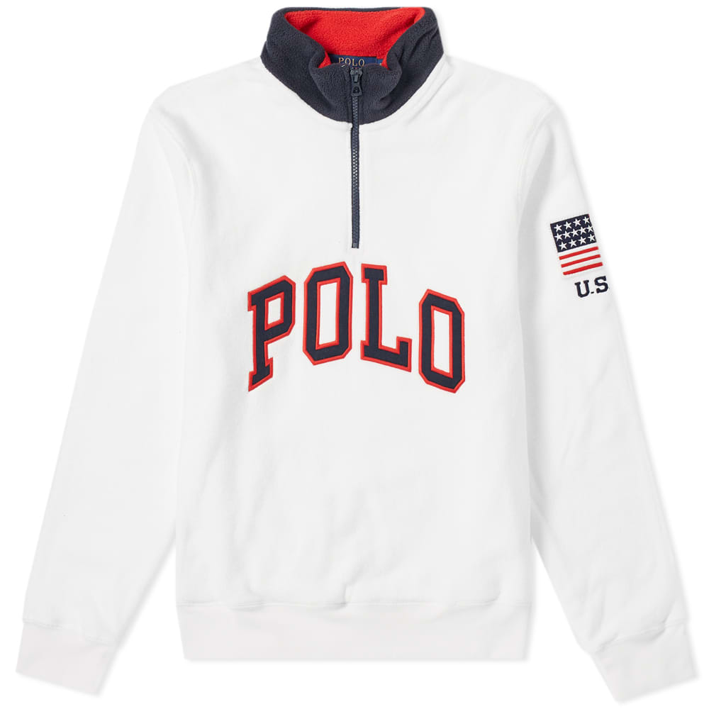 polar patterned polo shirt